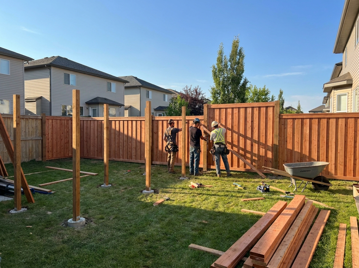 A row of healthy young trees along a Calgary residential street, well-pruned, with proper structure